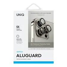 UNIQ OPTIX ALUGUARD CAMERA LENS FOR IPHONE 16 PRO AND 16 PRO MAX | TITANUM GREY